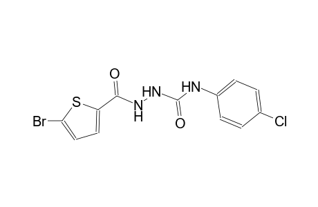 2-[(5-bromo-2-thienyl)carbonyl]-N-(4-chlorophenyl)hydrazinecarboxamide