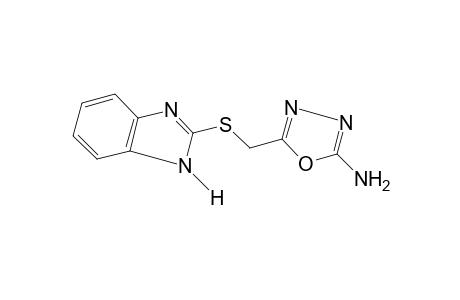 2-AMINO-5-{[(2-BENZIMIDAZOLYL)THIO]METHYL}-1,3,4-OXADIAZOLE