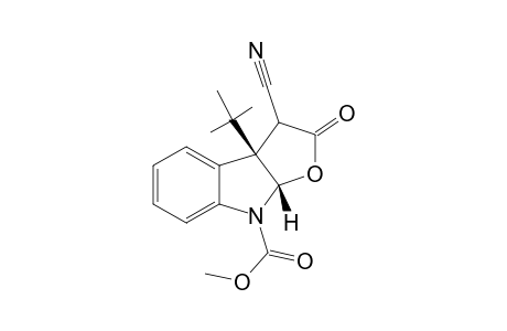 N-CARBOXYMETHOXY-3-CYANO-3A-TERT.-BUTYL-FURO-[2,3-B]-INDOLE-2-ONE;CIS_FUSED_TRICYClIC_GAMMA-LACTONE