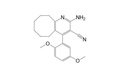 2-amino-4-(2,5-dimethoxyphenyl)-5,6,7,8,9,10-hexahydrocycloocta[b]pyridine-3-carbonitrile