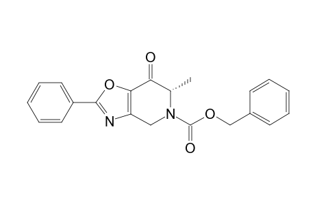 Benzyl (6S)-6-Methyl)-7-oxo-2-phenyl-6,7-dihydro[1,3]oxazolo[4,5-c]pyridin-5(4H)-carboxylate