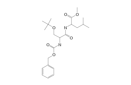 N-ALPHA-(BENZYLOXYCARBONYL)-O-(TERT.-BUTYL)-SERYL-LEUCINE-METHYLESTER;Z-SER-(TERT.-BU)-LEU-OME