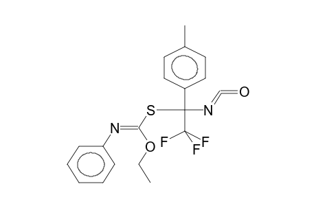 ALPHA-TRIFLUOROMETHYL-ALPHA-(N-PHENYLETHOXYIMINOCARBONYLTHIO)-PARA-METHYLBENZYLISOCYANATE