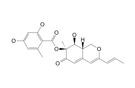 PINOPHILIN_A;(7-S,8-S,8A-S)-8-HYDROXY-7-METHYL-6-OXO-3-[(1-E)-PROP-1-EN-1-YL]-6,7,8,8A-TETRAHYDRO-1-H-ISOCHROMEN