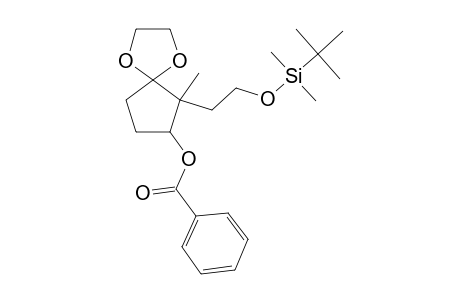 2-[2'-TERT.-BUTYLDIMETHYLSILYLOXY)-ETHYL]-3,3-ETHYLENEDIOXY-2-METHYLCYCLOPENT-1-YL-BENZOATE;MAJOR-EPIMER