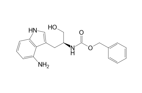 (phenylmethyl) N-[(2S)-1-(4-azanyl-1H-indol-3-yl)-3-oxidanyl-propan-2-yl]carbamate