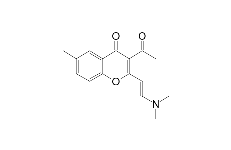 2-(2-DIMETHYLAMINOVINYL)-3-ACETYL-6-METHYL-1-BENZOPYRAN-4-ONE