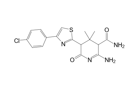 2-Amino-4,4-dimethyl-6-oxo-5-[4-(4-chlorophenyl)thiazol-2-yl]-3,4,5,6-tetrahydropyridine-3-carboxamide