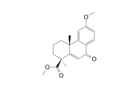 1-BETA-METHOXYCARBONYL-9-OXO-6-METHOXY,1-ALPHA,4A-BETA-DIMETHYL-1,2,3,4,4A,9-HEXAHYDRO-PHENANTHRENE