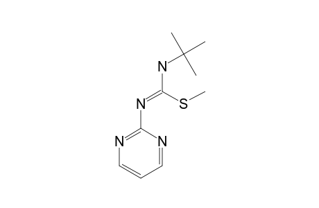 N-(1,1-DIMETHYLETHYL)-N'-2-PYRIMIDINYL-CARBAMIMIDOTHIOIC-ACID-METHYLESTER