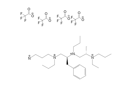 N-(3,6,9)-TRIPROPYL-12-AMINO-(4S)-METHYL-(7S)-BENZYL-3,6,9-TRIAZAUNDECANE-TETRAKIS-(TRIFLUOROACETATIC-ACID)-SALT