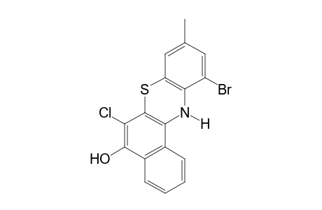 11-BROMO-6-CHLORO-9-METHYL-12H-BENZO[a]PHENOTHIAZIN-5-OL