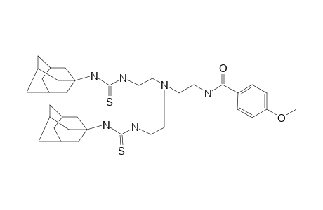 N-[2-BIS-[2-[[[(2-TRICYCLO-[3.3.1.1(3,7)]-DEC-1-YLAMINO)-THIOXOMETHYL]-AMINO]-ETHYL]-4-METHOXY-BENZAMIDE