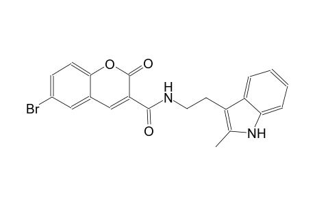 2H-1-benzopyran-3-carboxamide, 6-bromo-N-[2-(2-methyl-1H-indol-3-yl)ethyl]-2-oxo-