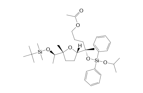 (1''R,2'R,4S,5'S)-4-[(DIPHENYLISOPROPOXY)-SILYL]-OXY]-4-[5'-[1''-[(TERT.-BUTYLDIMETHYLSILYL)-OXY]-ETHYL]-2',3',4',5'-TETRAHYDRO-5'-METHYLFURAN-2'-YL