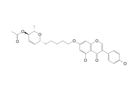 5-HYDROXY-7-O-[5-(1-C-4-O-ACETYL-2,3,6-TRIDEOXY-BETA-L-ERYTHRO-HEX-2-EN-PYRANOSYL)-PENTYL]-3-(4'-HYDROXYPHENYL)-CHROMEN-4-ONE