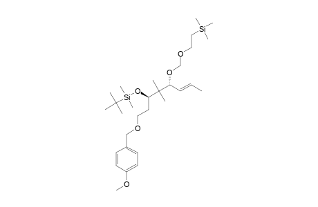 1-[3-(TERT.-BUTYL-DIMETHYLSILANYLOXY)-4,4-DIMETHYL-5-(2-TRIMETHYLSILANYL-ETHOXYMETHOXY)-OCT-6-ENYLOXYMETHYL]-4-METHOXY-BENZENE