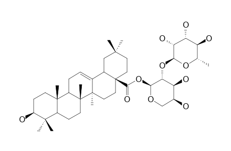 28-O-[RHAMNOPYRANOSYL-(1->2)-ARABINOPYRANOSYL]-OLEANOLIC-ACID-ESTER