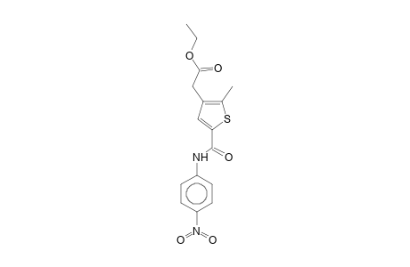 Ethyl 2-[2-methyl-5-(4-nitrophenylcarbamoyl)-3-thienyl]acetate