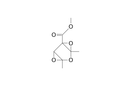 4,6-Dimethyl-3,5,7-trioxa-tricyclo(4.1.0.0/2,4/)heptane-1-carboxylic acid, methyl ester