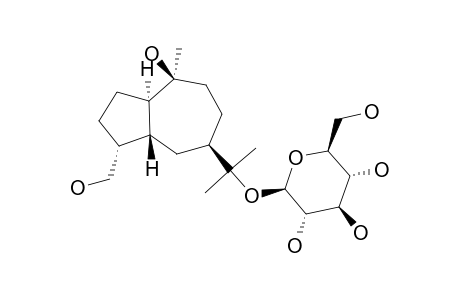 (1R,4R,5R,7R,10S)-10,11,15-TRIHYDROXYGUAIANE-11-O-BETA-D-GLUCOPYRANOSIDE