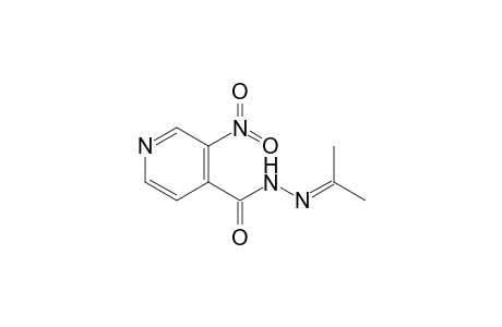 3-Nitro-N-(propan-2-ylideneamino)-4-pyridinecarboxamide