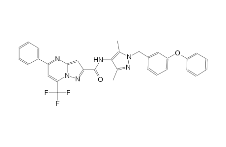 N-[3,5-dimethyl-1-(3-phenoxybenzyl)-1H-pyrazol-4-yl]-5-phenyl-7-(trifluoromethyl)pyrazolo[1,5-a]pyrimidine-2-carboxamide