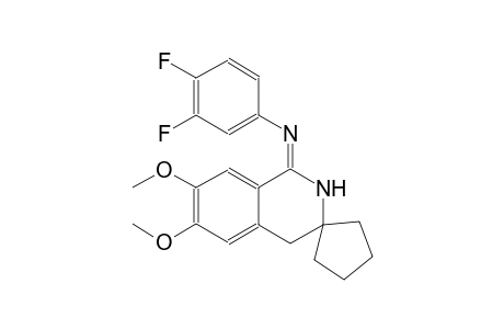 (E)-N-(6',7'-dimethoxy-2',4'-dihydro-1'H-spiro[cyclopentane-1,3'-isoquinolin]-1'-ylidene)-3,4-difluoroaniline