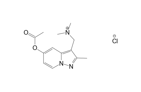 5-ACETOXY-3-DIMETHYLAMINOMETHYL-2-METHYLPYRAZOLO-[1,5-A]-PYRIDINE-HYDROCHLORIDE