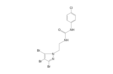 1-(p-CHLOROPHENYL)-3-[2-(3,4,5-TRIBROMOPYRAZOL-1-YL)ETHYL]UREA