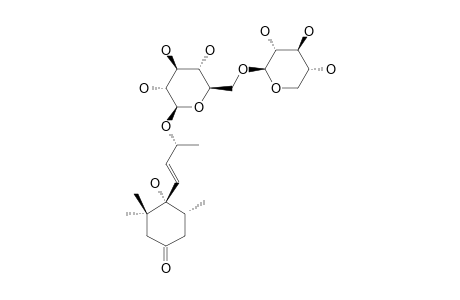 5R,6S,7E-MEGASTIGMA-3-ON-7-EN-9-OL_9-O-BETA-D-(6'-O-BETA-D-XYLOPYRANOSYL)-GLUCOPYRANOSIDE;PLATANIONOSIDE_C