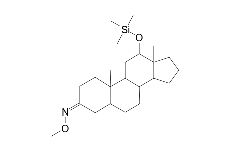 5.ALPHA.-ANDROSTAN-12.ALPHA.-OL-3-ONE(3-O-METHYLOXIME-12.ALPHA.-TRIMETHYLSILYL ETHER)