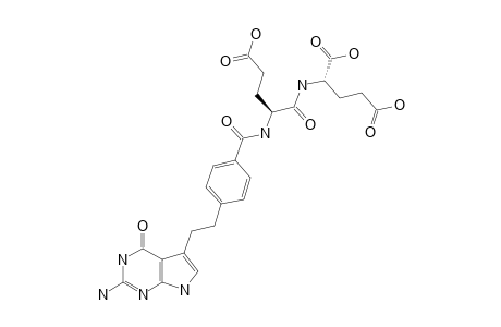 #(S,S)-9;(2S)-2-[[(2S)-2-[[4-[2-(2-AMINO-4-OXO-4,7-DIHYDRO-1H-PYRROLO-[2,3-D]-PYRIMIDIN-5-YL)-ETHYL]-BENZOYL]-AMINO]-4-CARBOXYBUTANOYL]-AMINO]-PENTANEDIOIC