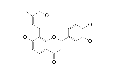 (2S)-8-(3''-METHYL-4''-HYDROXY-BUT-2''-ENYL)-7,3',4'-TRIHYDROXY-FLAVANONE