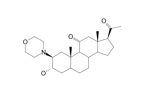 2-BETA-MORPHOLINO-3-ALPHA-HYDROXY-5-ALPHA-PREGNANE-11,20-DIONE