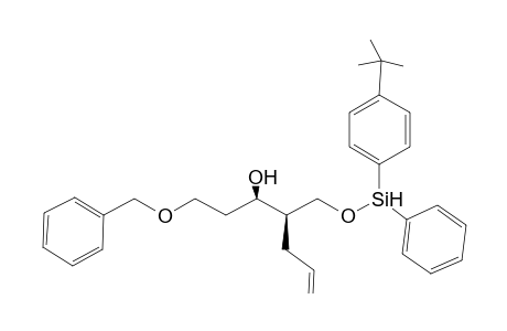 (2R,3R) 5-(Benzyloxy)-1-[(t-butyl)diphenylsilyloxy]-2-(prop-2'-enyl)pentan-3-ol