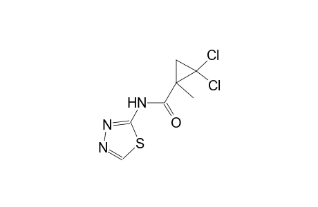 2,2-dichloro-1-methyl-N-(1,3,4-thiadiazol-2-yl)cyclopropanecarboxamide