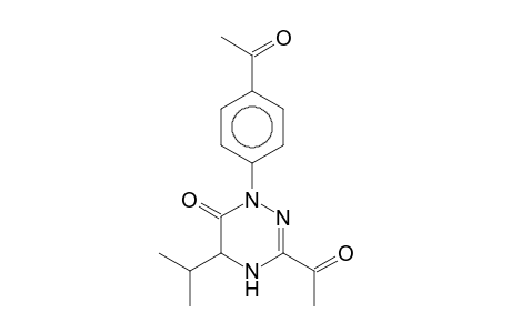 3-Acetyl-1-(4-acetylphenyl)-5-isopropyl-4,5-dihydro-1H-[1,2,4]triazin-6-one