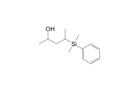 (2RS,4SR)-4-Dimethyl(phenyl)silylpentan-2-ol