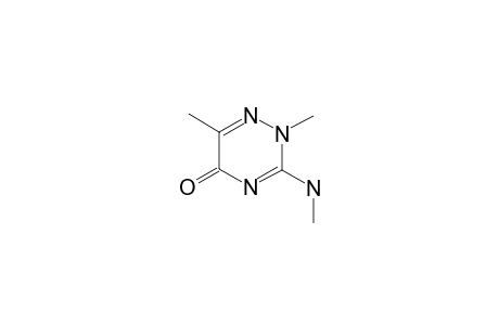 2,6-DIMETHYL-3-METHYLAMINO-1,2,4-TRIAZIN-5(2H)-ONE