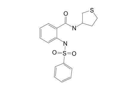 o-(benzenesulfonamido)-N-(tetrahydro-3-thienyl)benzamide