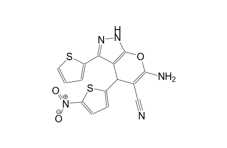 6-Amino-4-(5-nitro-2-thienyl)-3-(2-thienyl)-2,4-dihydropyrano[2,3-c]pyrazole-5-carbonitrile