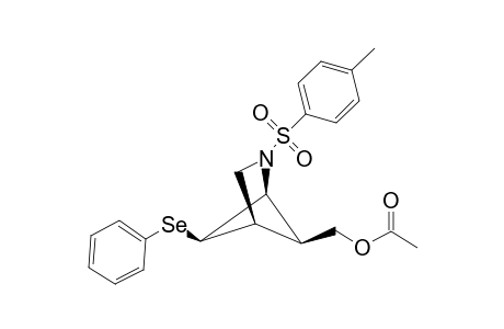 (1S*,4S*,5R*,6S*)-6-ACETOXYMETHYL-5-PHENYLSELENYL-2-N-PARA-TOLUENESULFONYL-2-AZABICYCLO-[2.1.1]-HEXANE