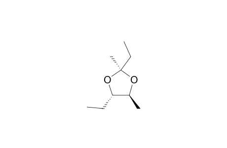 (2-S*,4-S*,5-S*)-2-ETHYL-2-METHYL-4-ETHYL-5-METHYLDIOXOLANE