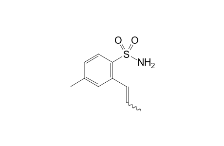 4-Methyl-2-(prop-1-en-1-yl)benzenesulfonamide