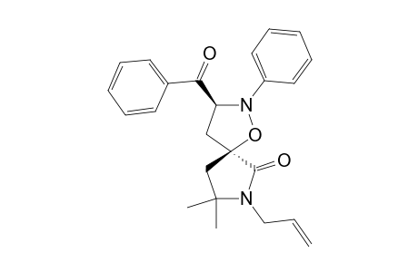 2-PHENYL-3-BENZOYL-6-OXO-7-ALLYL-8,8-DIMETHYL-1-OXA-2,7-DIAZASPIRO-[4.4]-NONANE