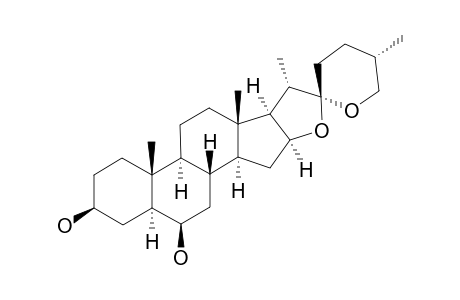 (25R)-3-BETA,6-BETA-DIHYDROXY-5-ALPHA-SPIROSTANE