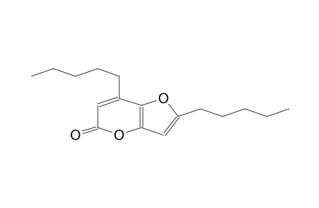 5H-Furo[3,2-b]pyran-5-one, 2,7-dipentyl-