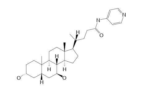 3-ALPHA,7-BETA-DIHYDROXY-5-BETA-CHOLAN-24-OIC-N-(PYRIDIN-4-YL)-AMIDE