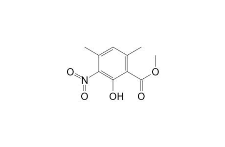 Benzoic acid, 2-hydroxy-4,6-dimethyl-3-nitro-, methyl ester